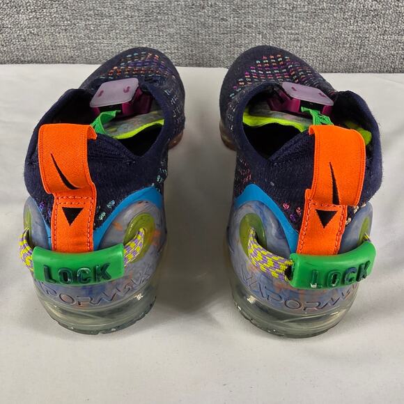 NIKE AIR VAPORMAX 2020 FLYKNIT WOMEN’S SIZE 6.5 DEEP ROYAL BLUE MULTI-COLOR - Picture 4 of 13